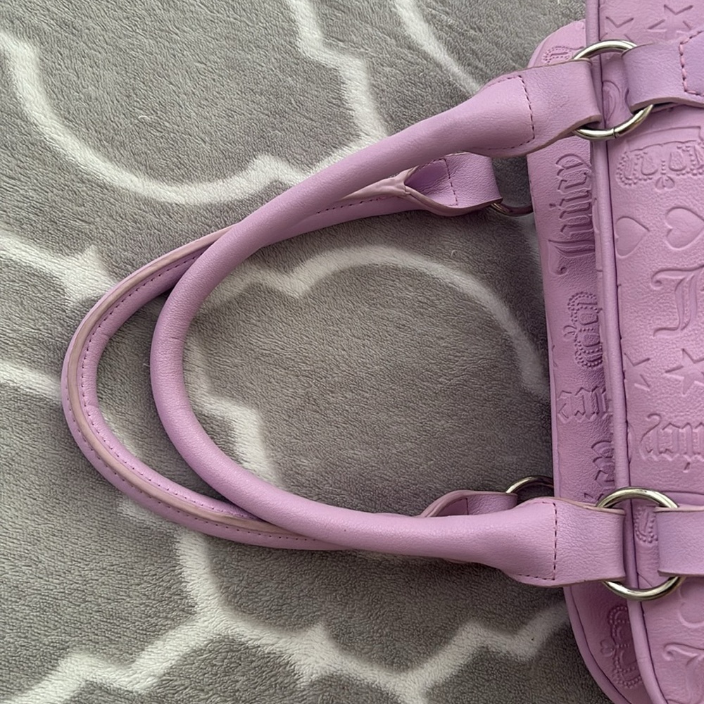 Juicy Couture Purple Satchel with Embossed Texture - Picture 7 of 9